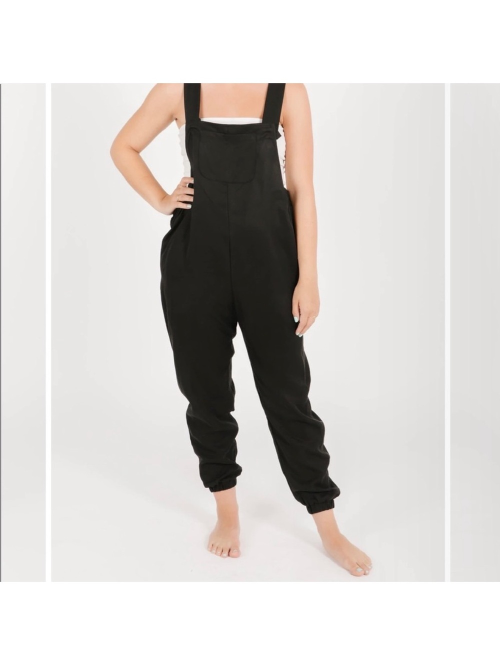 NWT Smash + Tess Rachel Overalls Black XS